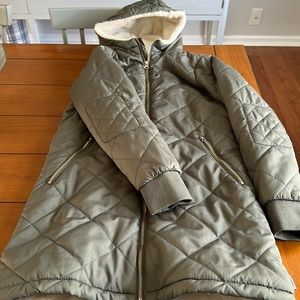Fleece lined coat